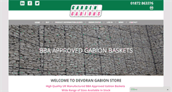 Desktop Screenshot of devoran-garden-gabions.co.uk