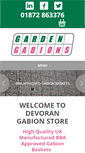 Mobile Screenshot of devoran-garden-gabions.co.uk